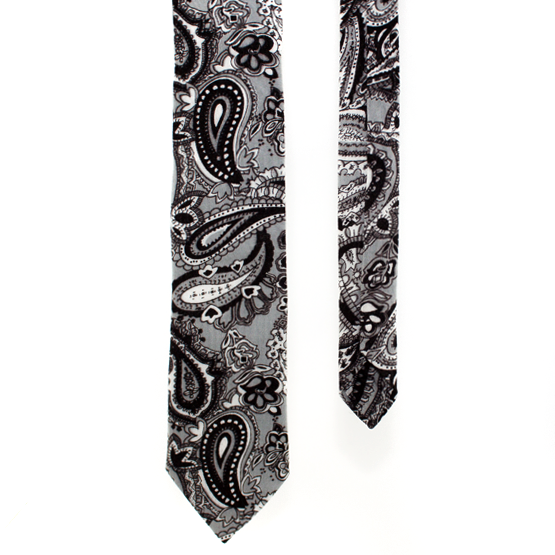 Cravata Monochome Paisley