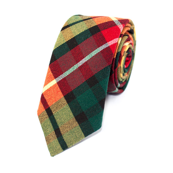 Cravata Carouri Rosu Verde  - Cravate Carouri