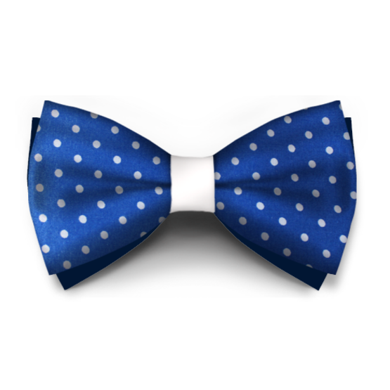 Papion Albastru Safir Cu Buline - Papioane create in Laborator