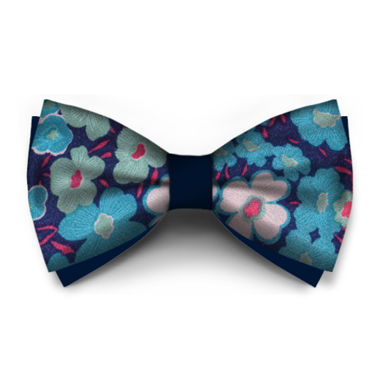 Papion Floral Turcuaz - Papioane create in Laborator