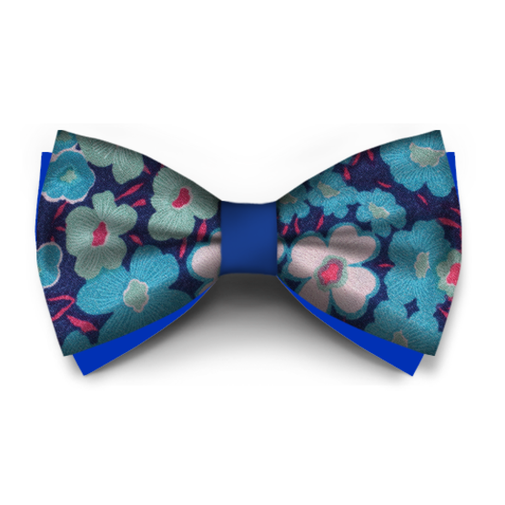 Papion Floral Turcuaz - Papioane create in Laborator