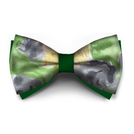 Papion Imprimeu Verde Cu Galben - Papioane create in Laborator