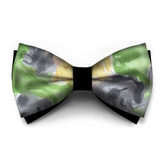 Papion Imprimeu Verde Cu Galben - Papioane create in Laborator