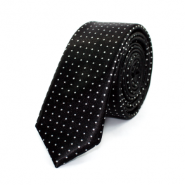 Cravata Neagra cu Buline