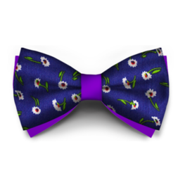 Papion Floral Albastru