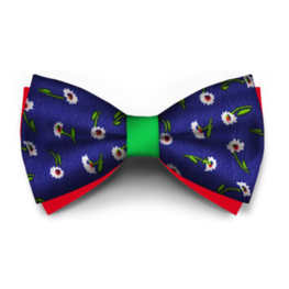 Papion Floral Albastru