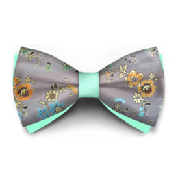 Papion Floral Gri