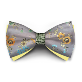 Papion Floral Gri