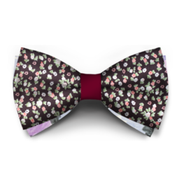 Papion Floral Maro Ciocolata