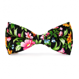 Papion Floral Negru