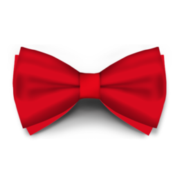 Papion Rosu Inchis Saten self-tie